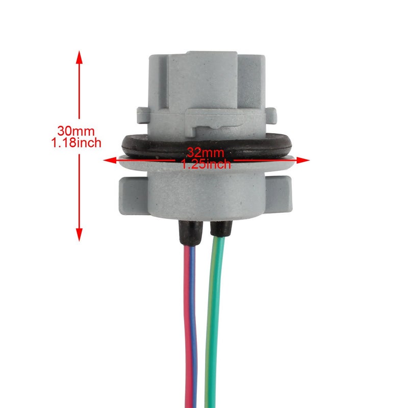 TOMALL 7440 T20 Sockets Female Adapter for Turn Signal/Reverse Light Bulbs Socket (Pack of 2) - Image 2